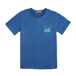 『小鱷魚童裝』撞色LOGO圓領T恤