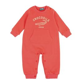 『小鱷魚童裝』經典鱷魚印圖口袋連身裝