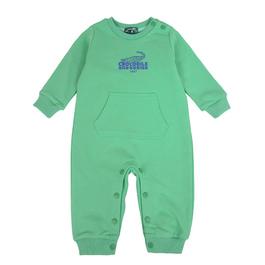 『小鱷魚童裝』經典鱷魚印圖口袋連身裝