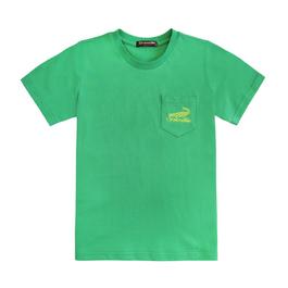 『小鱷魚童裝』撞色LOGO圓領T恤